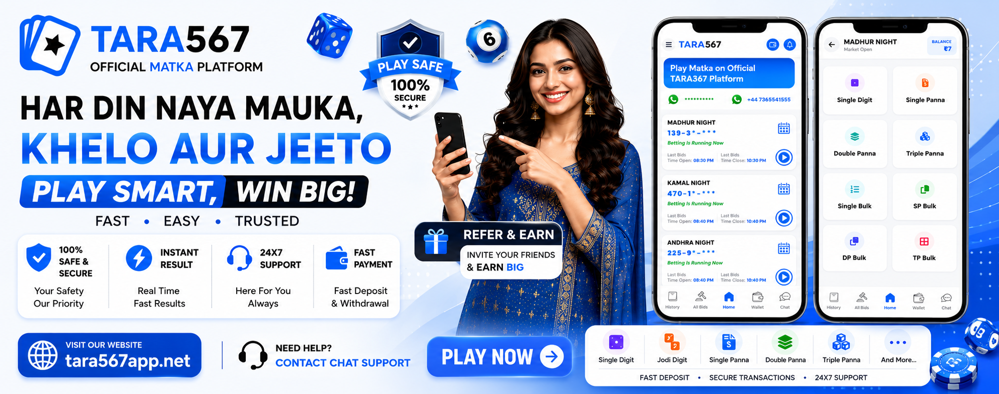 Tara567 Online Gaming Platform Live Result Matka Game Banner Tara567 Matka Online Game Live Result Jodi Chart Gaming Platform 